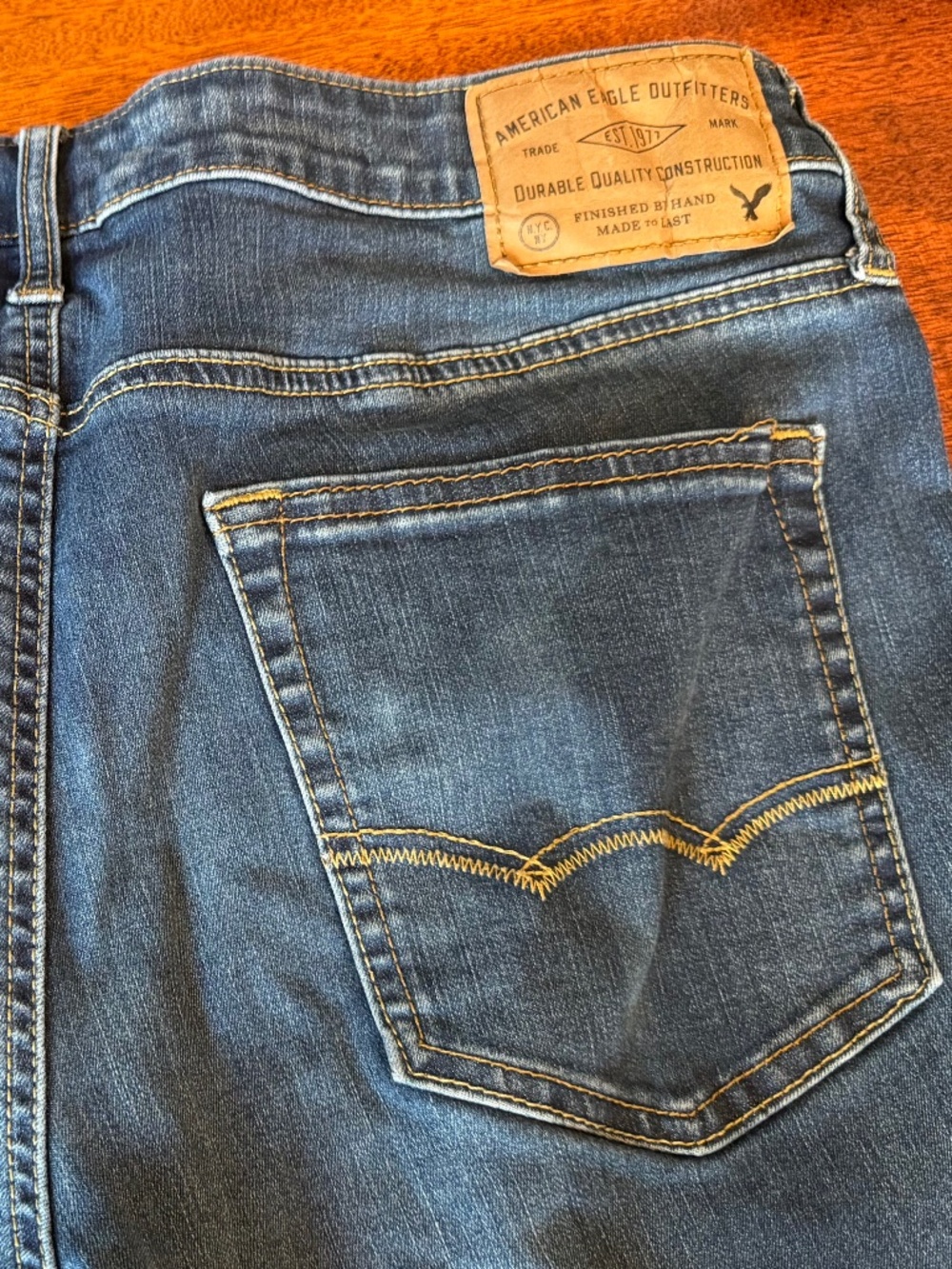 American Eagle Men's Straight Leg Stretch Jeans 33x34
